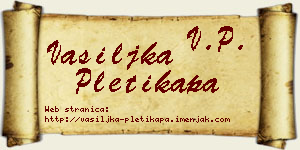 Vasiljka Pletikapa vizit kartica
